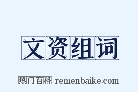 文资组词是什么意思的图片